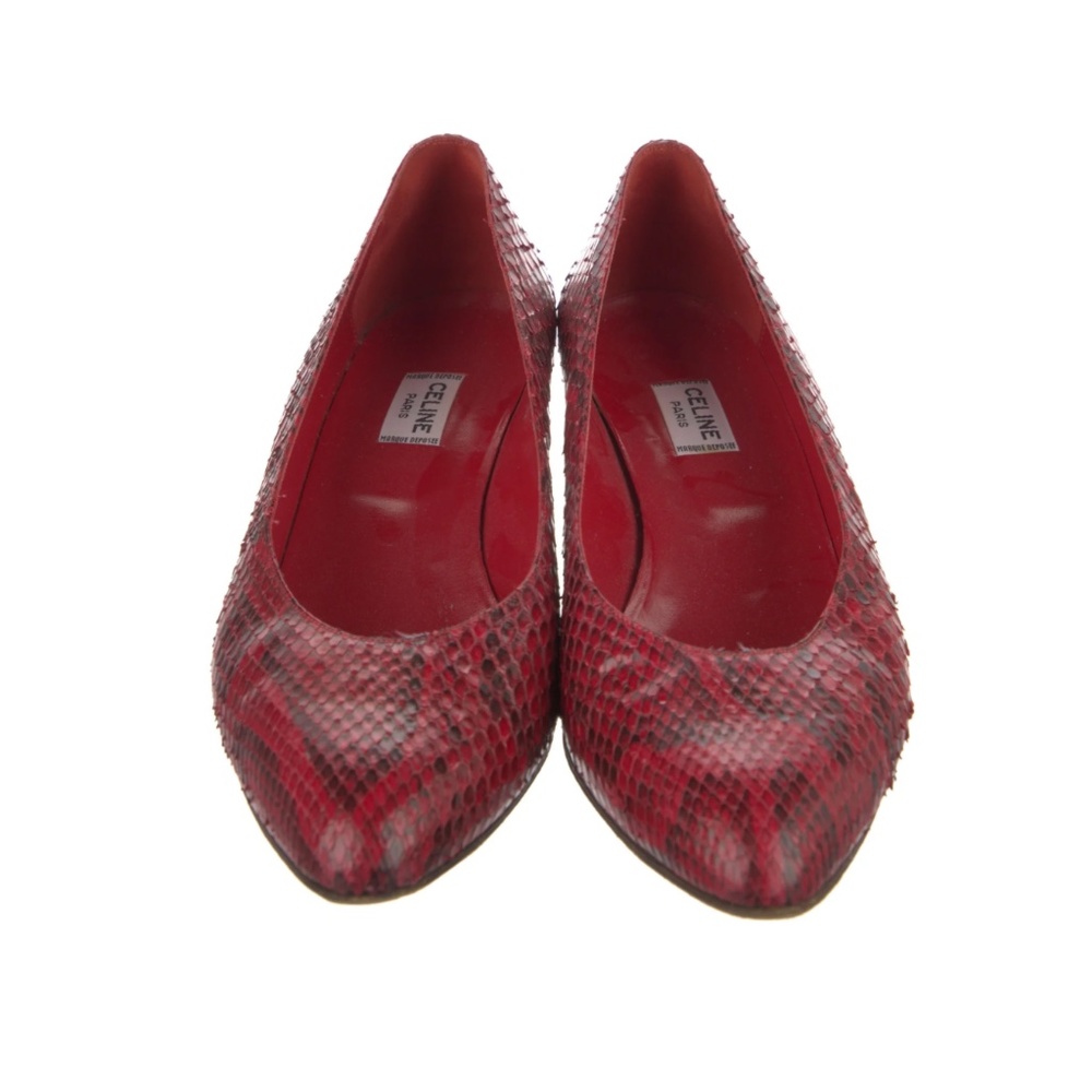 Celine Python Animal Print Pumps - image 2